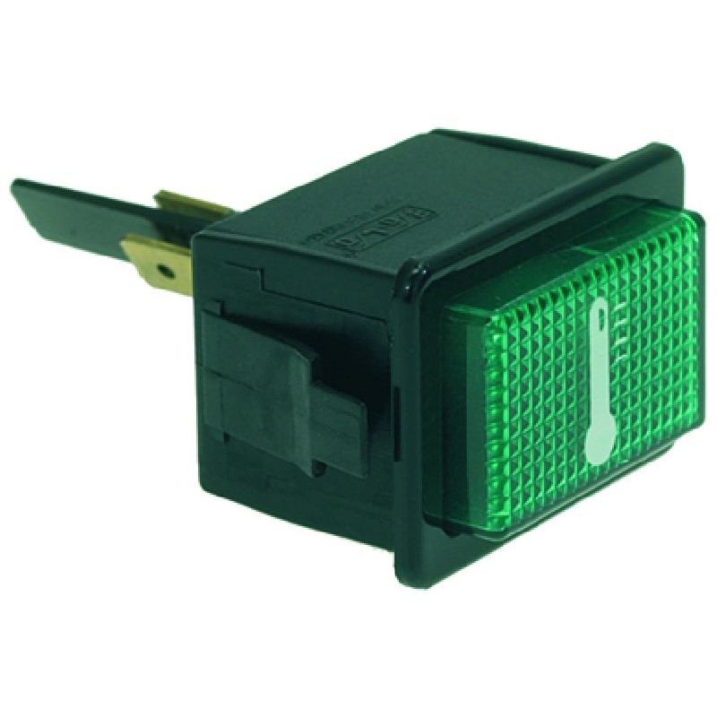 LAMPADA SPIA VERDE TEMPERATURA 230V    CODICE: 3221125