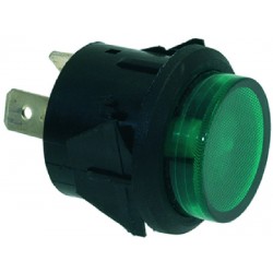 LAMPADA SPIA VERDE 220V Ø 25 MM    CODICE: 3221150