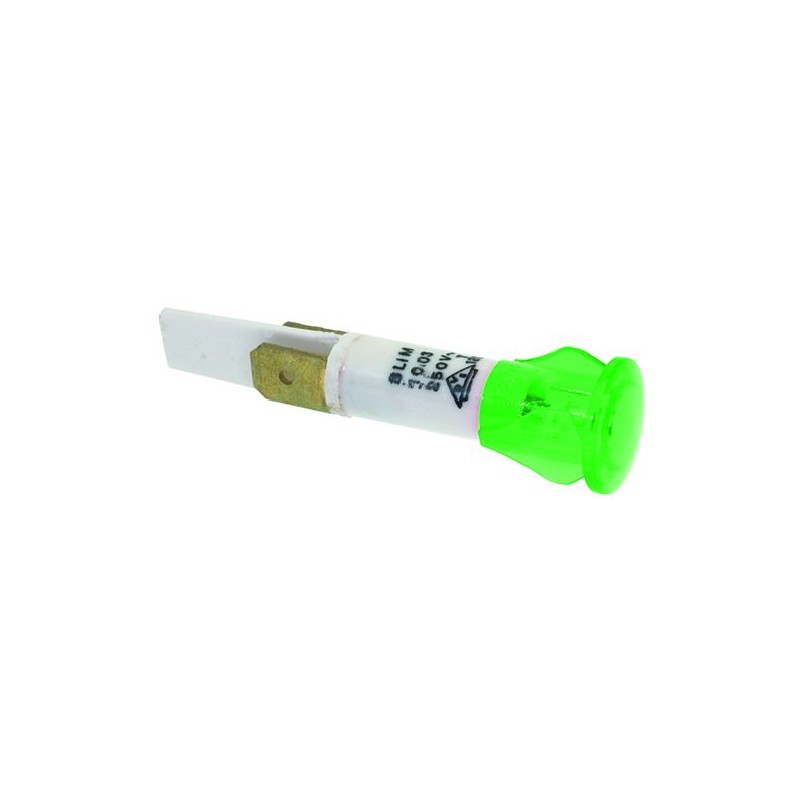 LAMPADA SPIA VERDE 250V    CODICE: 3221169