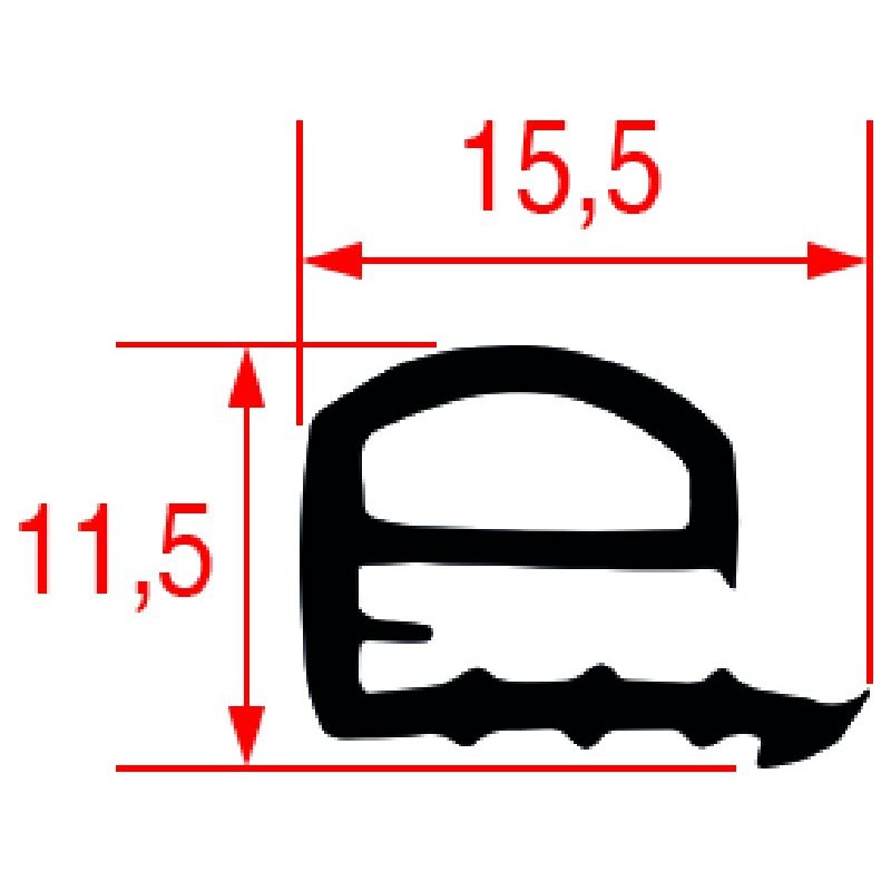 GUARNIZIONE VETRO FORNO 745X430 MM 2111027