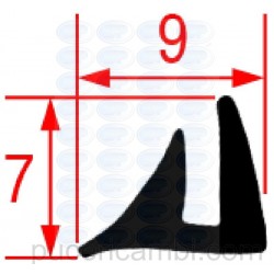 GUARNIZIONE VETRO FORNO - 6 mt  3286047 