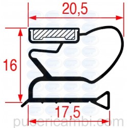 GUARNIZIONE MEZZO BORDO 1450x610 mm  3286065 