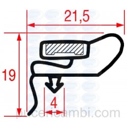 GUARNIZIONE AD INCASTRO 1780x725 mm  3286069 