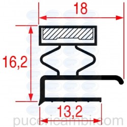 GUARNIZIONE MEZZO BORDO 1560x660 mm  3286093 