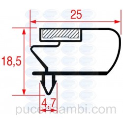 GUARNIZIONE AD INCASTRO 408x310 mm  3286102 