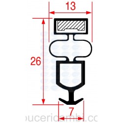 GUARNIZIONE AD INCASTRO 1380x640 mm  3286114 