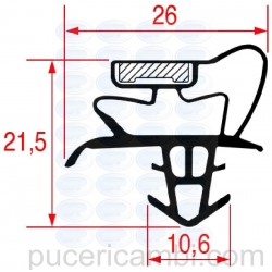 GUARNIZIONE AD INCASTRO 1035 - 2000 mm  3286116 