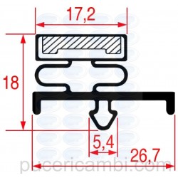 GUARNIZIONE AD INCASTRO 1039 - 2500 mm  3286118 