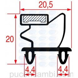 GUARNIZIONE AD INCASTRO 1008 - 2500 mm  3286119 