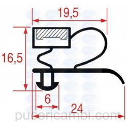 GUARNIZIONE INCASTRO "1003" 770x665 mm  3286136 