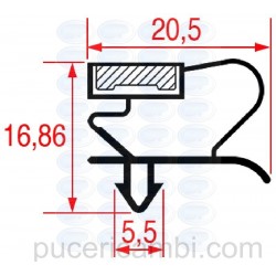 GUARNIZIONE AD INCASTRO 1038 - 2000 mm  3286137 