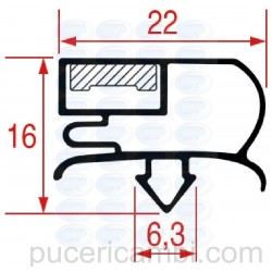 GUARNIZIONE AD INCASTRO 1042 - 2000 mm  3286154 