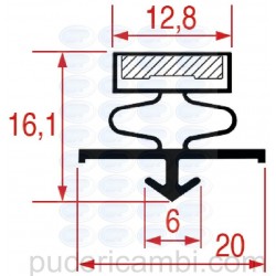 GUARNIZIONE AD INCASTRO 1036 - 2500 mm  3286155 