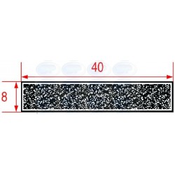 GUARNIZIONE SPUGNA NERA 40x8 mm - 12 m  3286544 