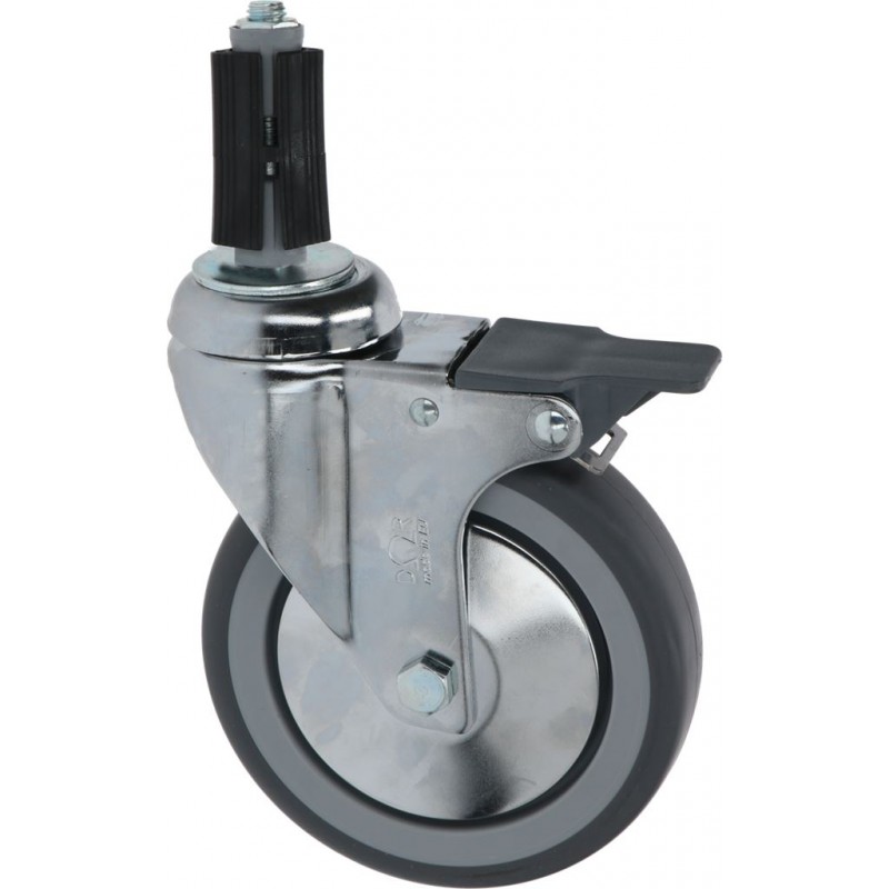 RUOTA GIREVOLE A PERNO CON FRENO  Cod. 3346165