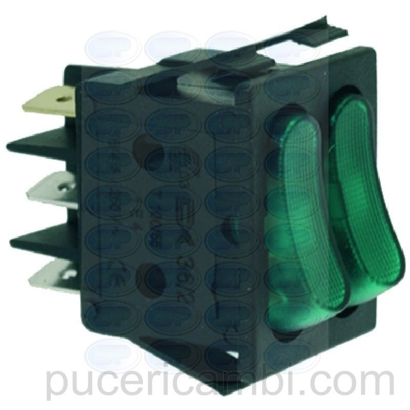 INTERRUTTORE DOPPIO VERDE 16A 250V  3319306 