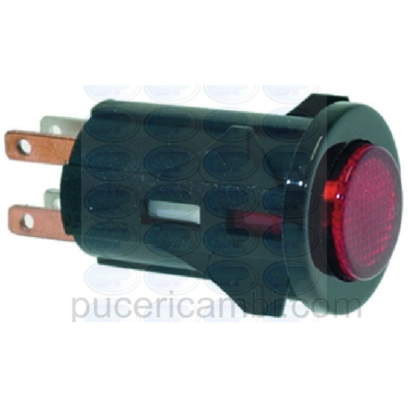 PULSANTE BIPOLARE ROSSO 3A 250V  3319315 