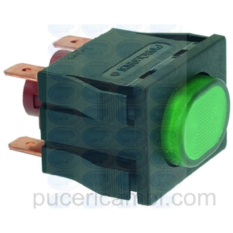 INTERRUTTORE BIPOLARE VERDE 16A 250V  3319346 