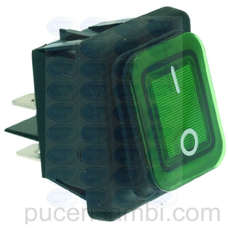 INTERRUTTORE BIPOLARE VERDE 16A 250V 3319362   