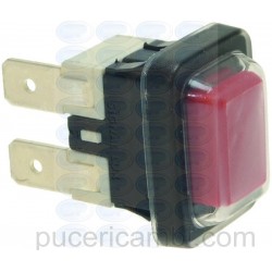 PULSANTE UNIPOLARE ROSSO 16A 250V  3319372   