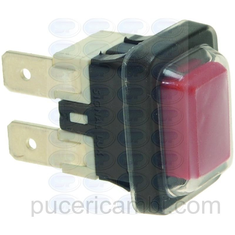 PULSANTE UNIPOLARE ROSSO 16A 250V  3319372   