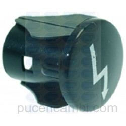 TAPPO NERO SIMBOLO "0-1"  3319399 
