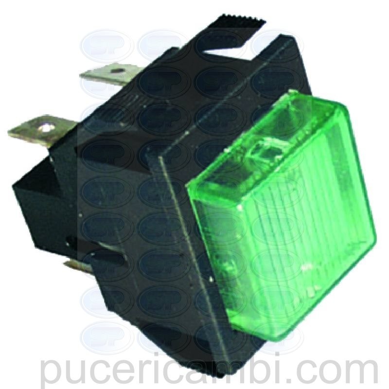 INTERRUTTORE LUMINOSO VERDE  3319531 