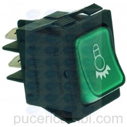 INTERRUTTORE BIPOLARE VERDE 16A 250V  3319533 