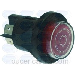 PULSANTE BIPOLARE ROSSO 16A 250V  3319607 