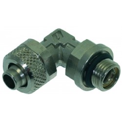 RACCORDO AD ANGOLO 1/8"M Ø 8/6 NICHEL  Cod. 3349315