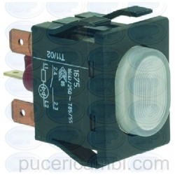PULSANTE UNIPOLARE BIANCO 16A 250V  3319671 