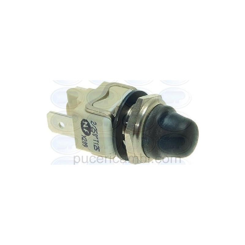 PULSANTE UNIPOLARE NERO  3319733 