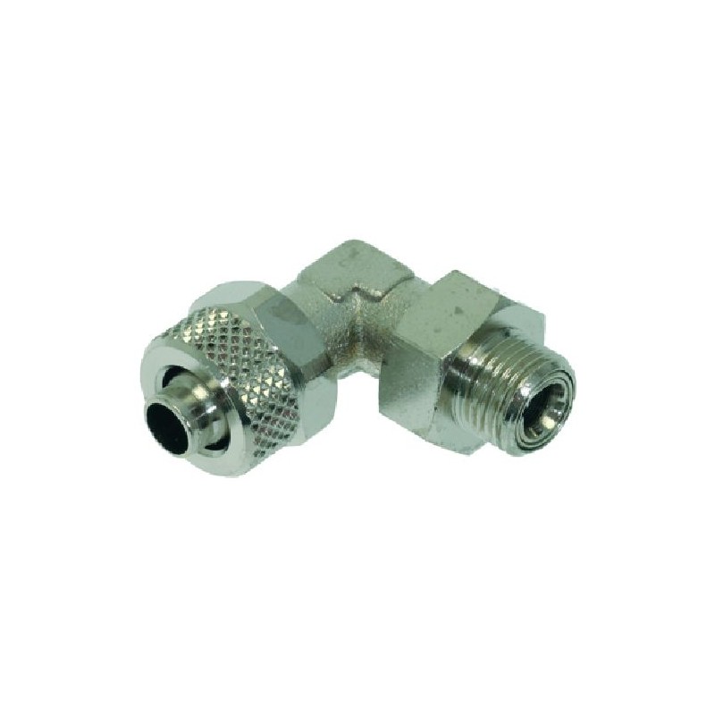 RACCORDO AD ANGOLO 1/8"M Ø 8/6 NICHEL  Cod. 3349352