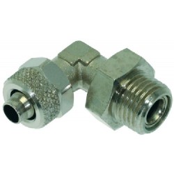 RACCORDO AD ANGOLO 1/4"M Ø 8/6 NICHEL  Cod. 3349353