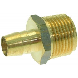 RACCORDO PORTAGOMMA Ø 3/8"M Ø 8 OTTONE  Cod. 3349379