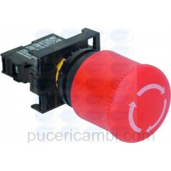 PULSANTE ARRESTO A FUNGO ROSSO C/BLOCCO  4059843 