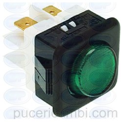 INTERRUTTORE BIPOLARE VERDE 16A 250V  