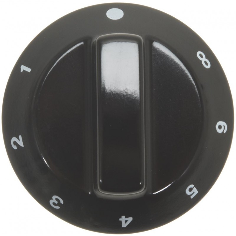 MANOPOLA NERA Ø 60 MM 1-2-3-4-5-6    CODICE: 3241244