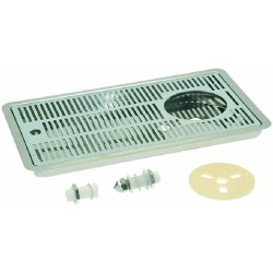 RACCOGLIGOCCE INCASSO INOX 400X220 MM 3015055