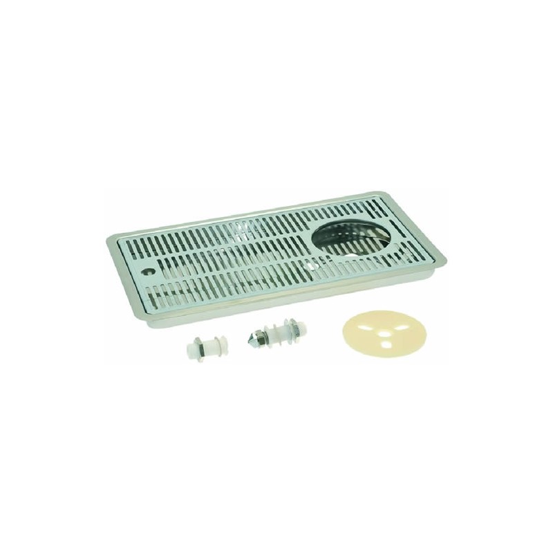 RACCOGLIGOCCE INCASSO INOX 400X220 MM 3015055