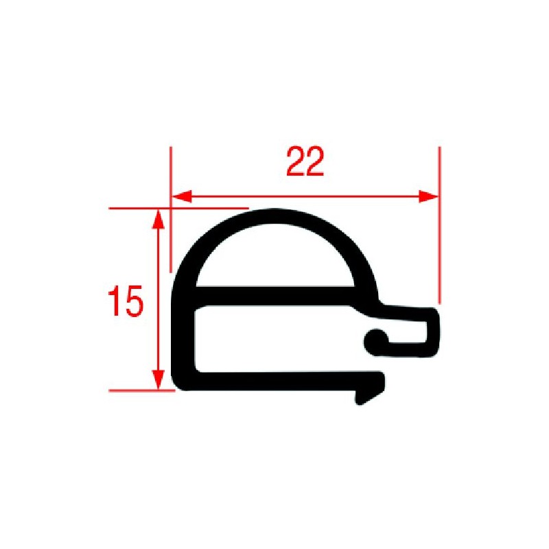 GUARNIZIONE PORTA FORNO 725X645 MM  3186040