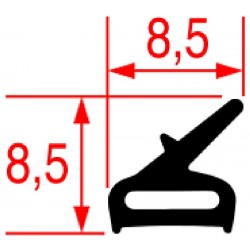 GUARNIZIONE PORTA FORNO 550X250 MM  3186105