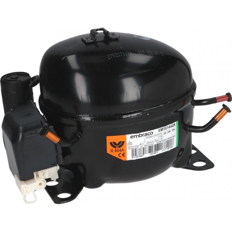Compresseur Réfrigération HMBP EMT6144GK - R404a/R507, 50 Hz, 220-240 V, 1/6 HP
