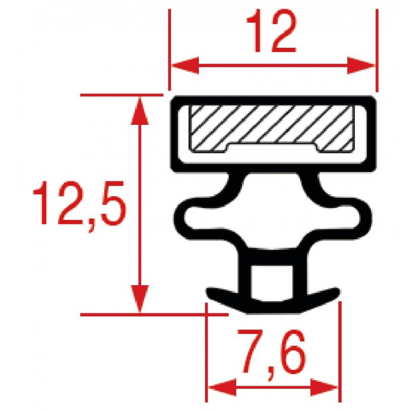 GUARNIZIONE AD INCASTRO 1024 - 2200 MM    CODICE: 3186824