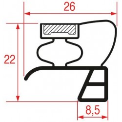 GUARNIZIONE AD INCASTRO 400X300 MM    CODICE: 3186955