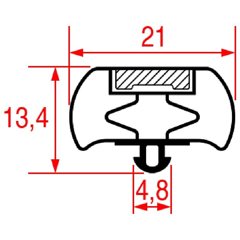 GUARNIZIONE AD INCASTRO 605X425 MM    CODICE: 3786157