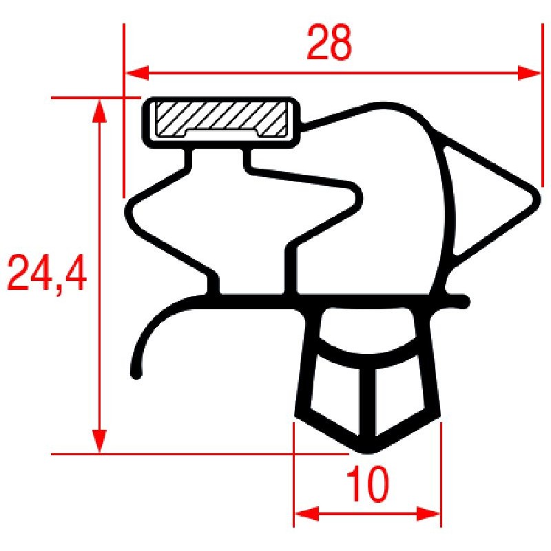 GUARNIZIONE AD INCASTRO 700X648 MM    CODICE: 3786158