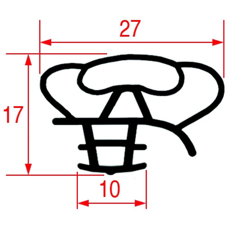 GUARNIZIONE AD INCASTRO 1300X580 MM    CODICE: 3786261