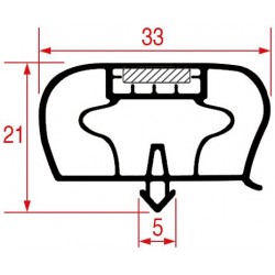 GUARNIZIONE AD INCASTRO 455X185 MM    CODICE: 3786276