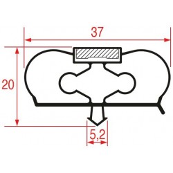 GUARNIZIONE AD INCASTRO 531X205 MM    CODICE: 3786511